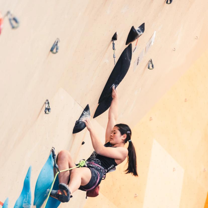 Melbourne (AUS), 24 November 2023- Kiri SHIBHARA of New Zealand competes in the Boulder &-Lead semi-finals during the IFSC Oceania Qualifier in Melbourne (AUS)-4