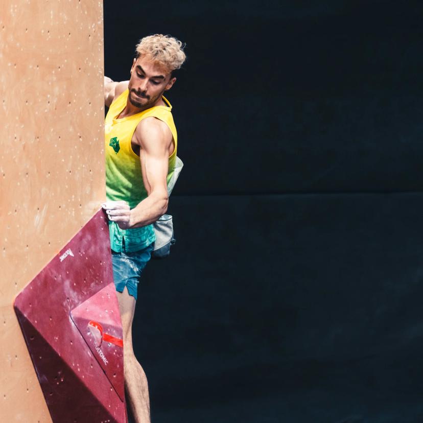 Melbourne (AUS), 25 November 2023- Campbell HARRISON of Australia competes in the Boulder &-Lead finals during the IFSC Oceania Qualifier in Melbourne (AUS)-35